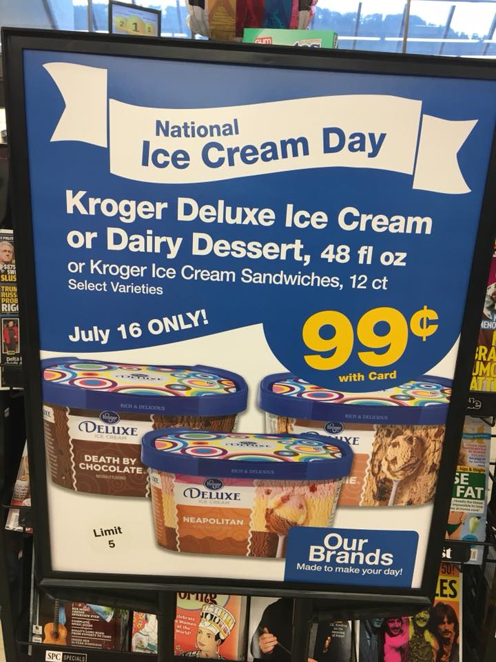 Kroger Ice Cream Just 99 Today Only Kroger Couponing