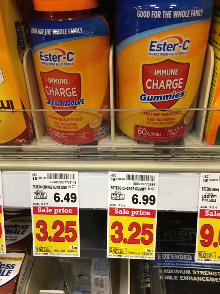 Ester-C Vitamins Only $0.25 at Kroger! - Kroger Couponing