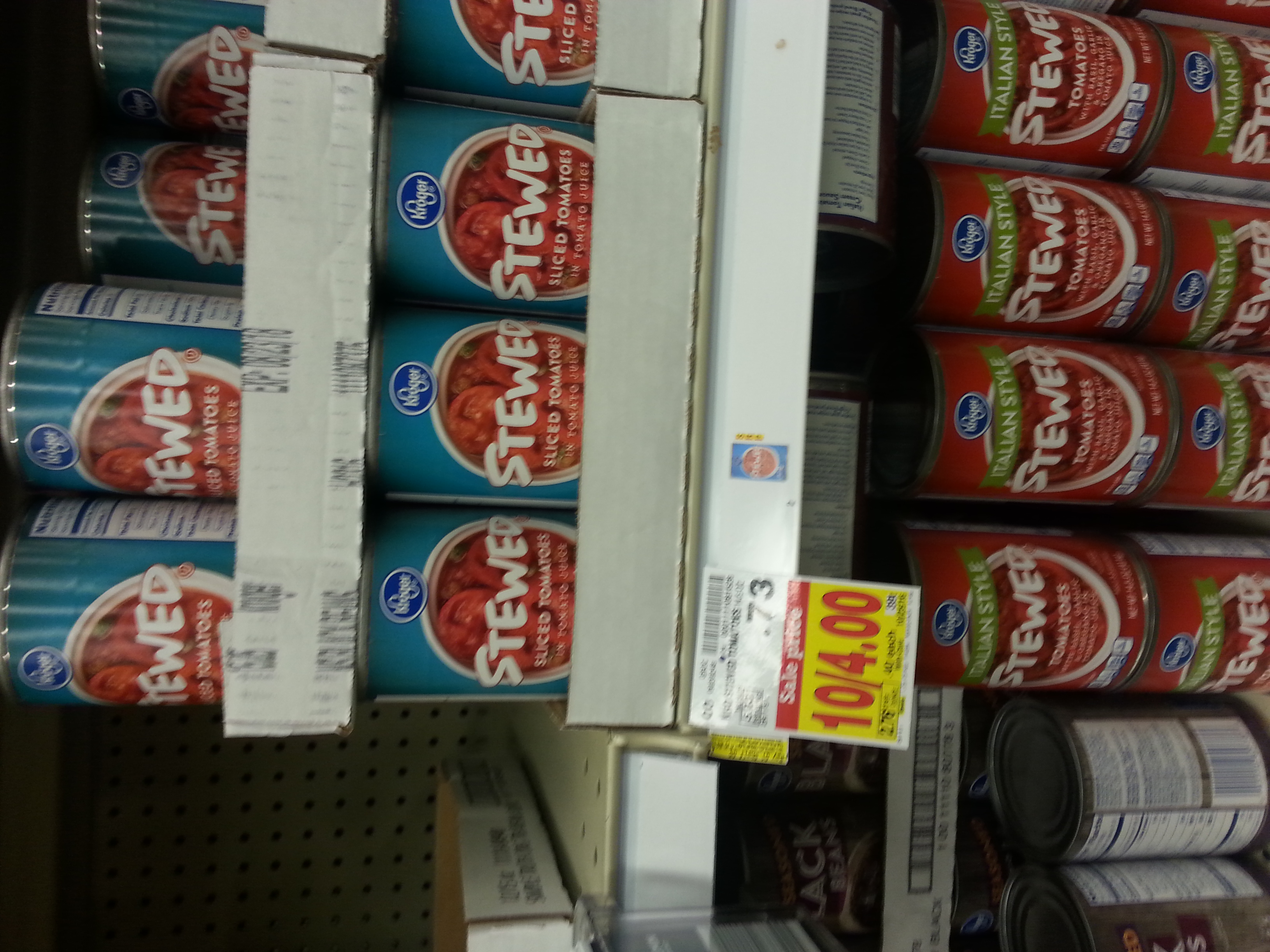Kroger Canned Tomatoes just .25 at Kroger! Kroger Couponing