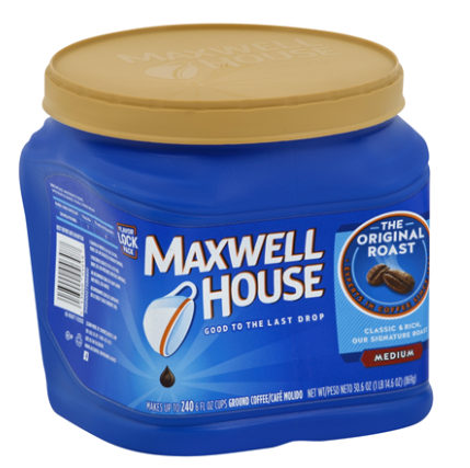 Maxwell House Ground Coffee (Big Can) as low as $4.99! - Kroger Couponing