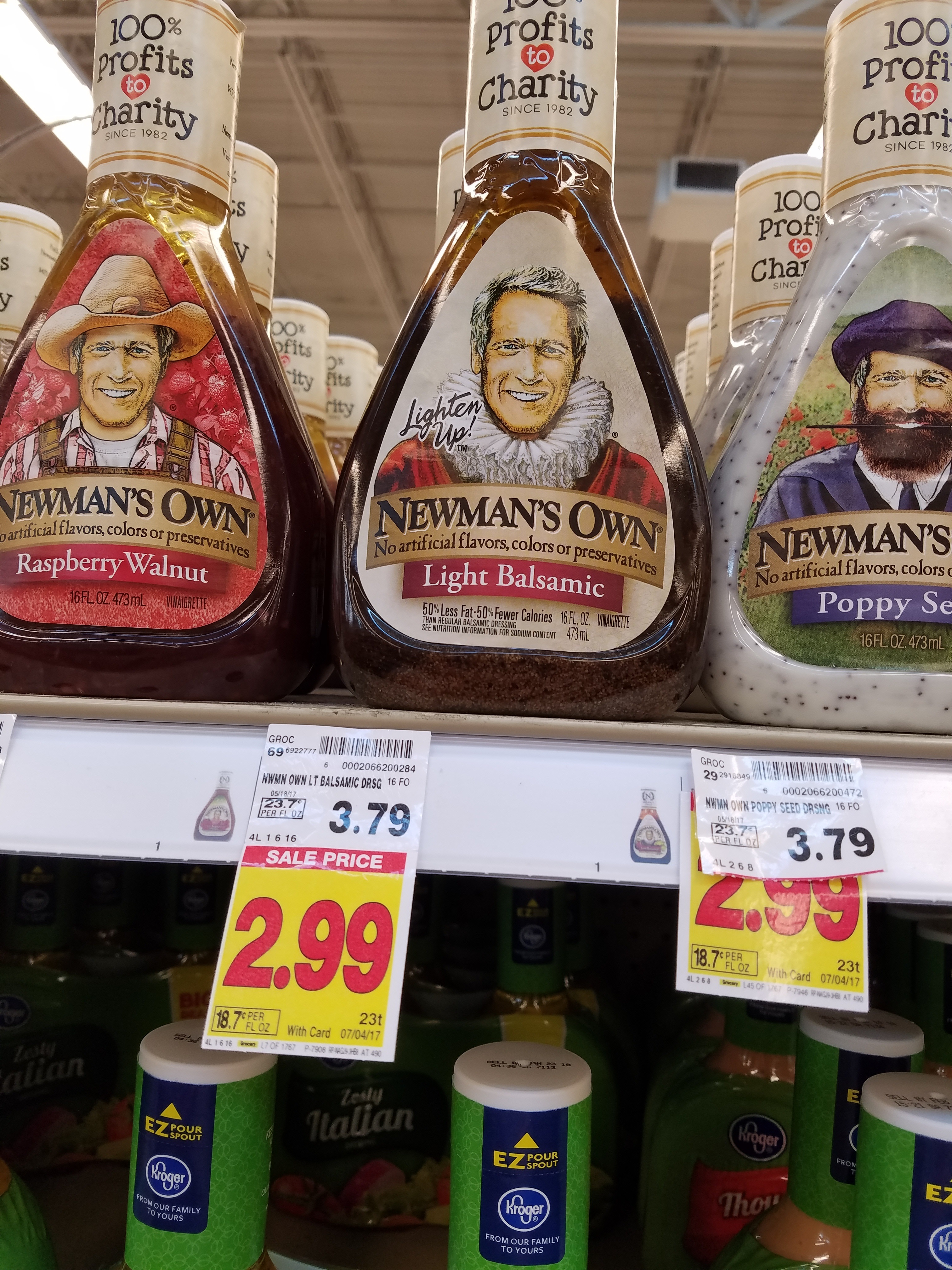 Newman's Own Salad Dressing just $.99 - Kroger Couponing