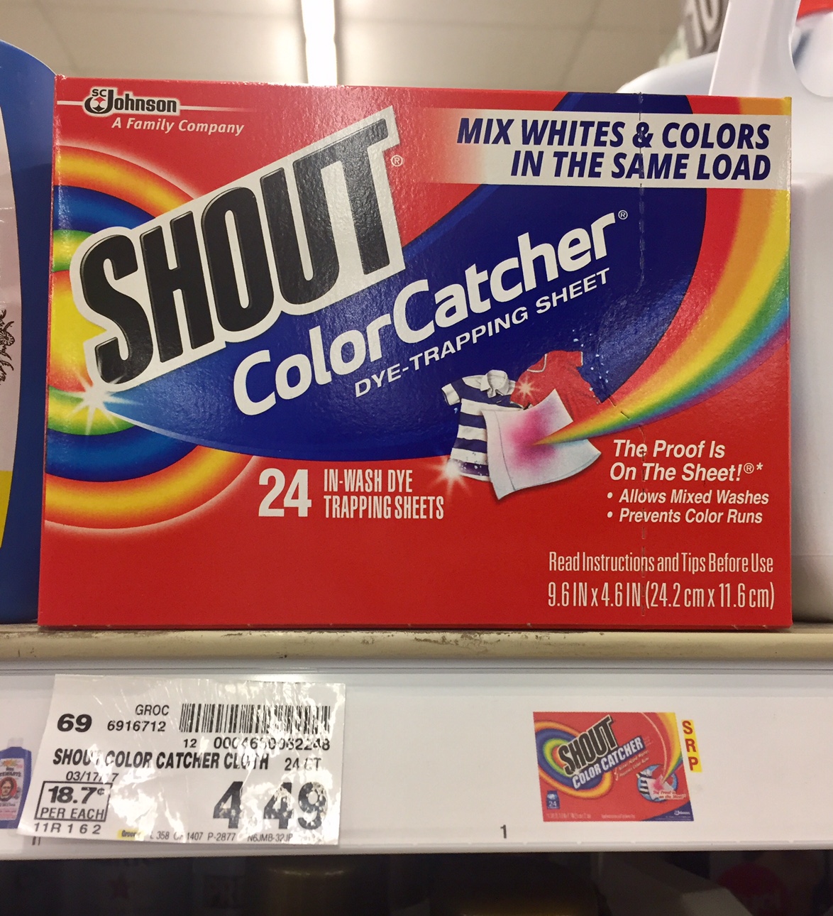 Shout Color Catcher just 3.74 Kroger Couponing