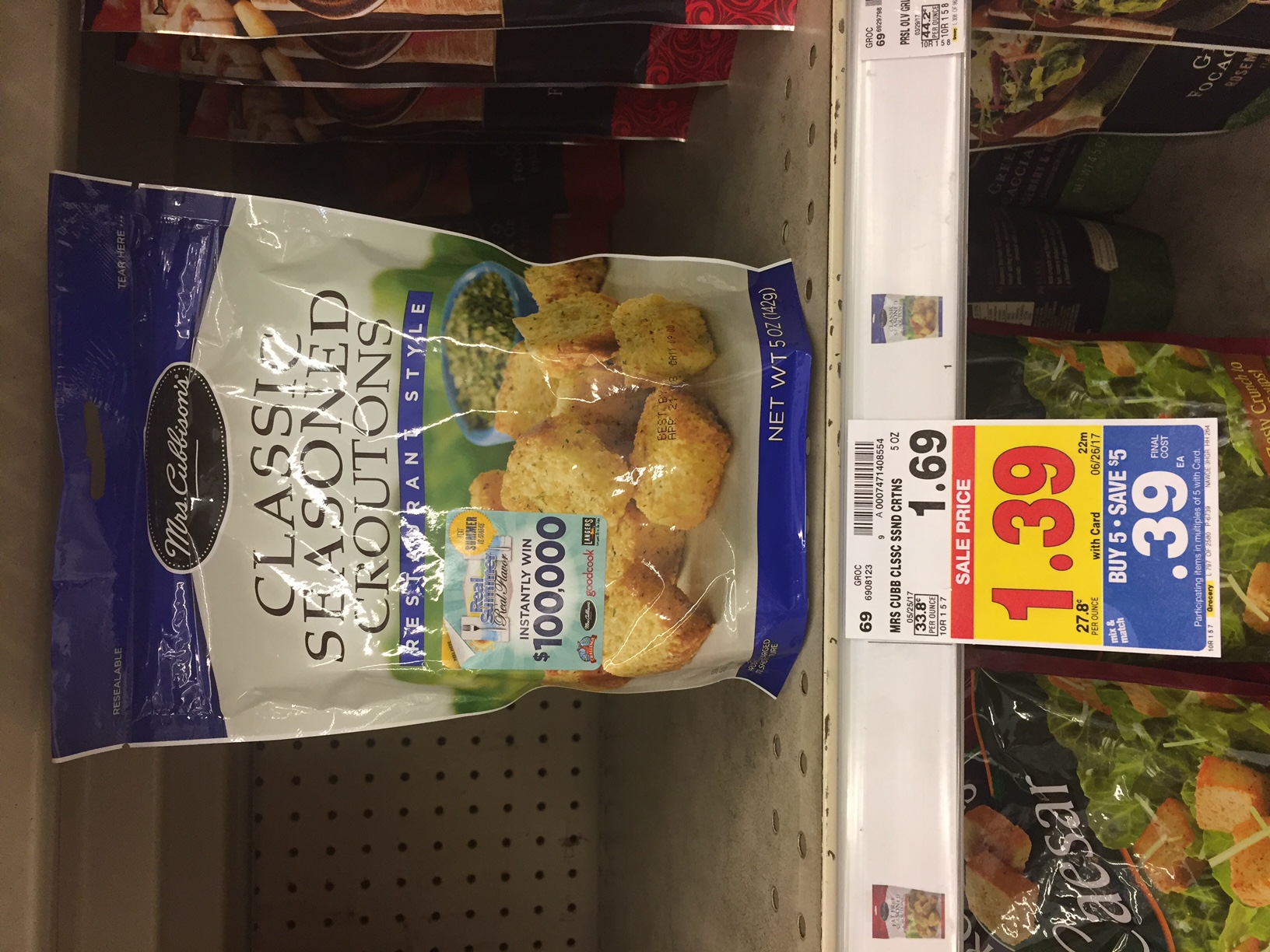 Free!! Mrs. Cubbison's Croutons - Kroger Couponing