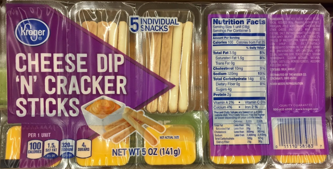 Kroger Cheese Dip & Crackers or Sticks 1.09 Kroger Couponing