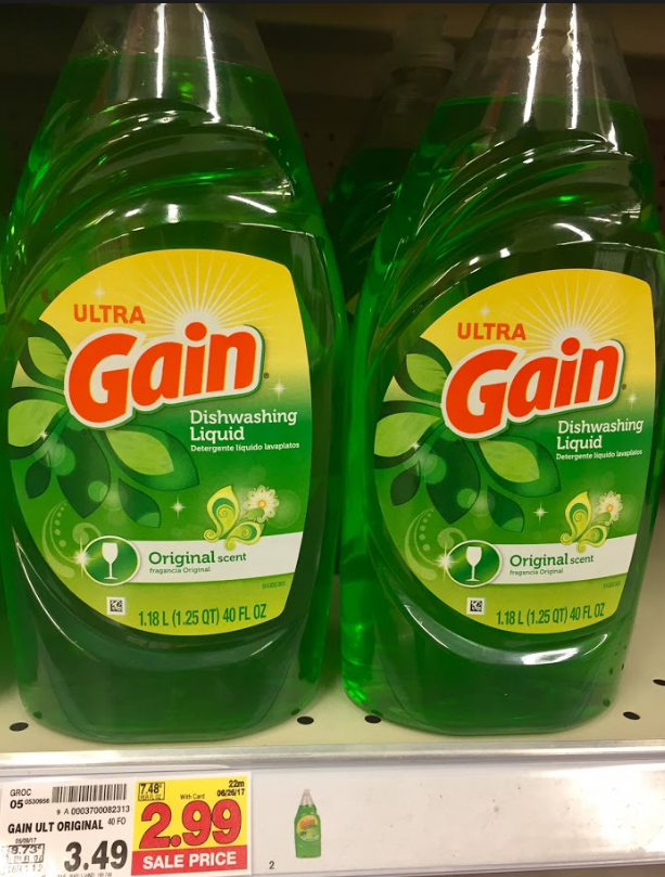 Gain Dish Detergent 1.99 Kroger Couponing