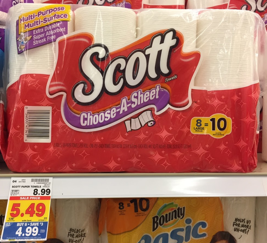 Scott Paper Towels $4.44 (reg $8.99) - Kroger Couponing