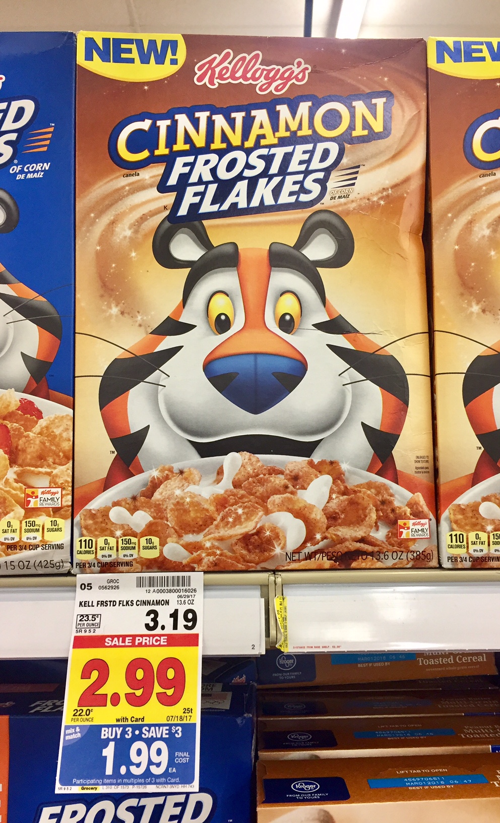 Kellogg's Cinnamon Frosted Flakes just $1.49 - Kroger Couponing