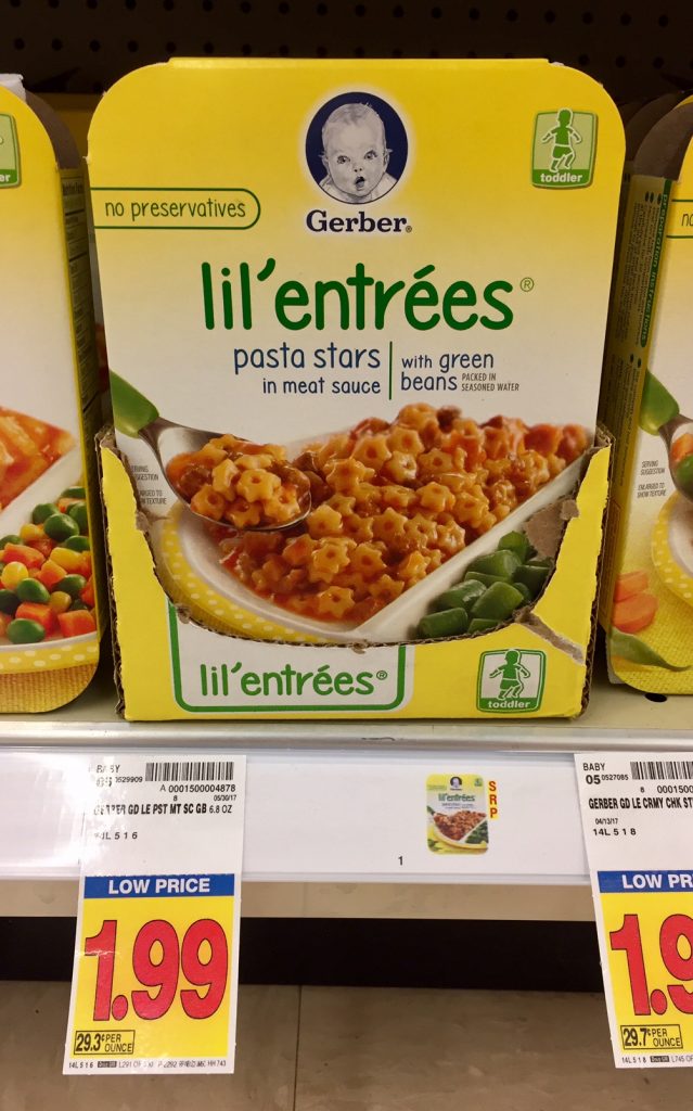 Gerber Lil Meals just $1.66 - Kroger Couponing