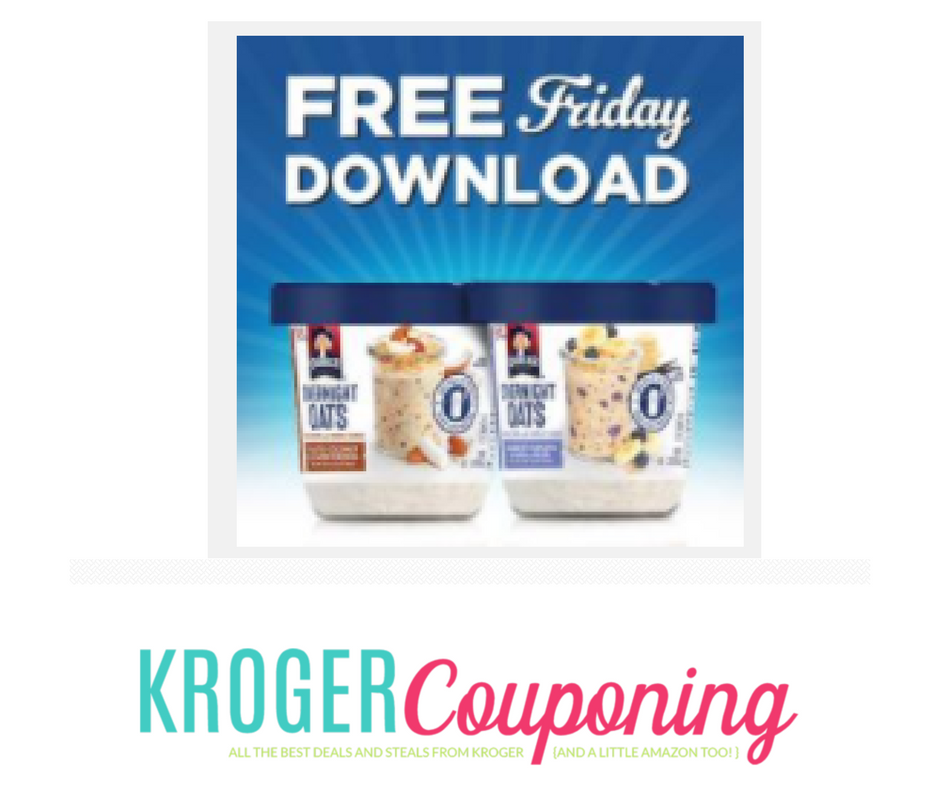 Free Quaker Overnight Oats! - Kroger Couponing