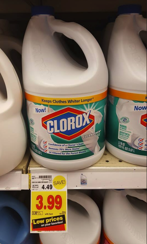 Clorox Bleach $2.99 - Kroger Couponing