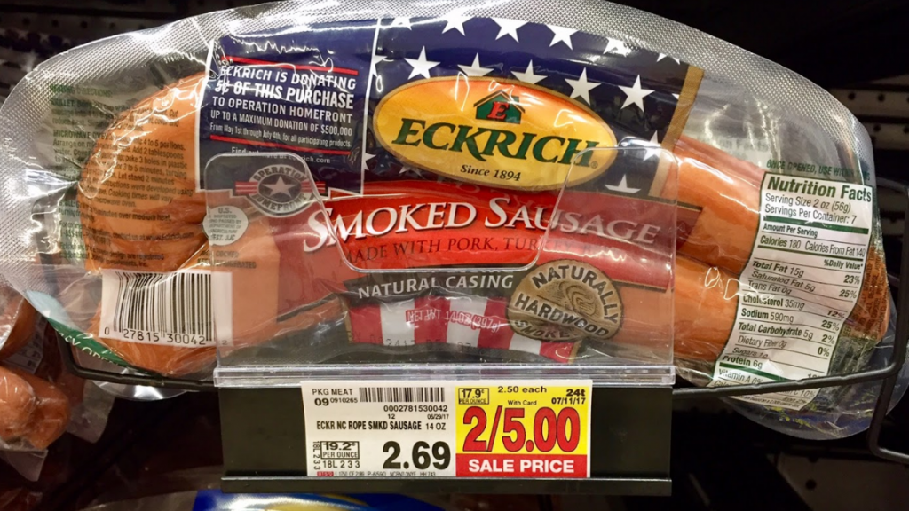 Eckrich Smoked Sausage $1.87 - Kroger Couponing