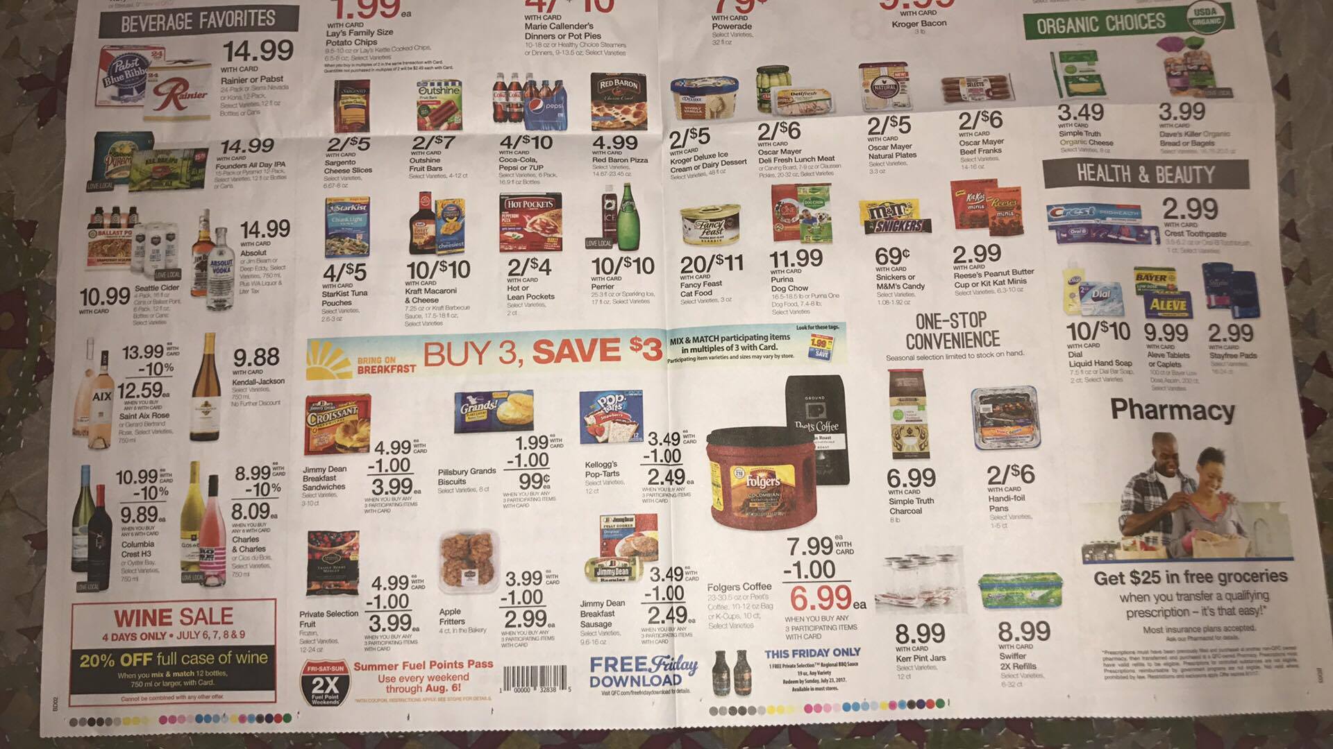 QFC Sales Ad 7/57/18 Small Breakfast Mega + 5x Digital Event! Kroger