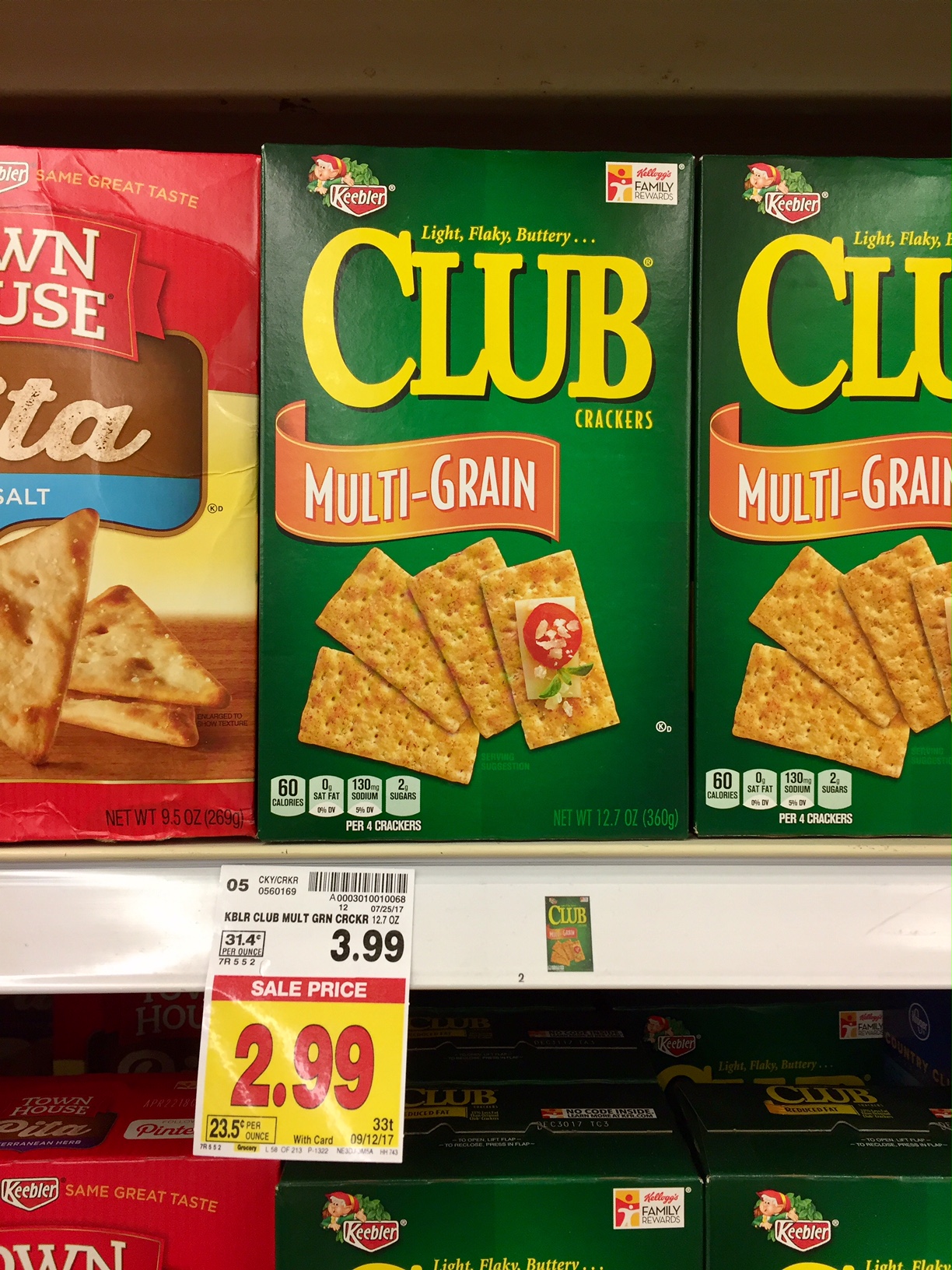 Keebler Club Crackers just 1.99 Kroger Couponing