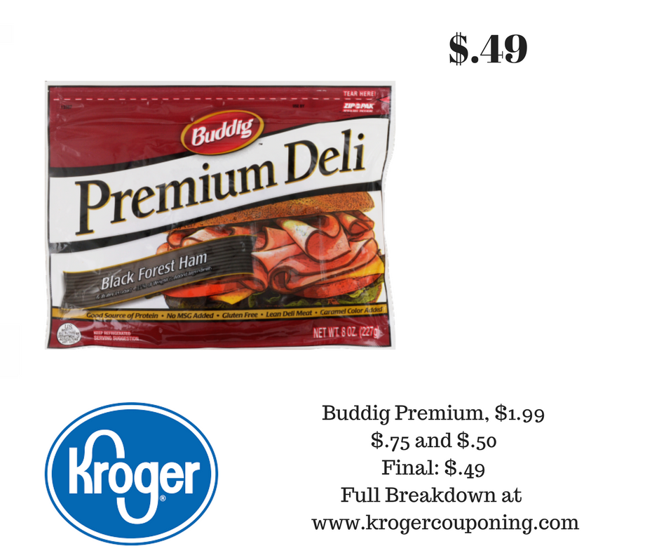 Buddig Premium Lunchmeat just $.49 at Kroger - Kroger Couponing