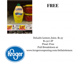 Free DeLallo Lemon Juice at Kroger - Kroger Couponing