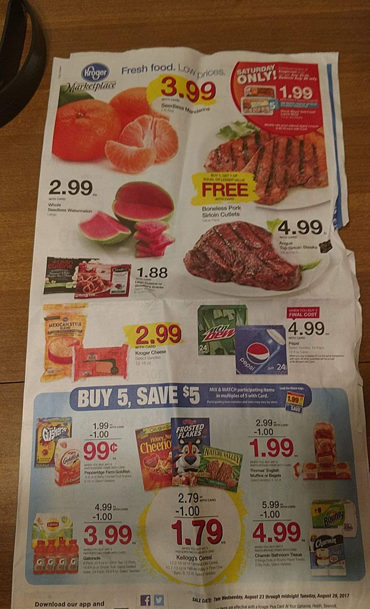 Kroger Mega Sale Ad Scan 8/23/17 Kroger Couponing