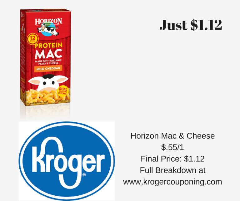 Horizon Mac & Cheese just $1.12 - Kroger Couponing