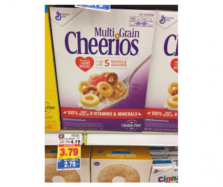 Multi Grain Cheerios as low as 2.29 Kroger Couponing