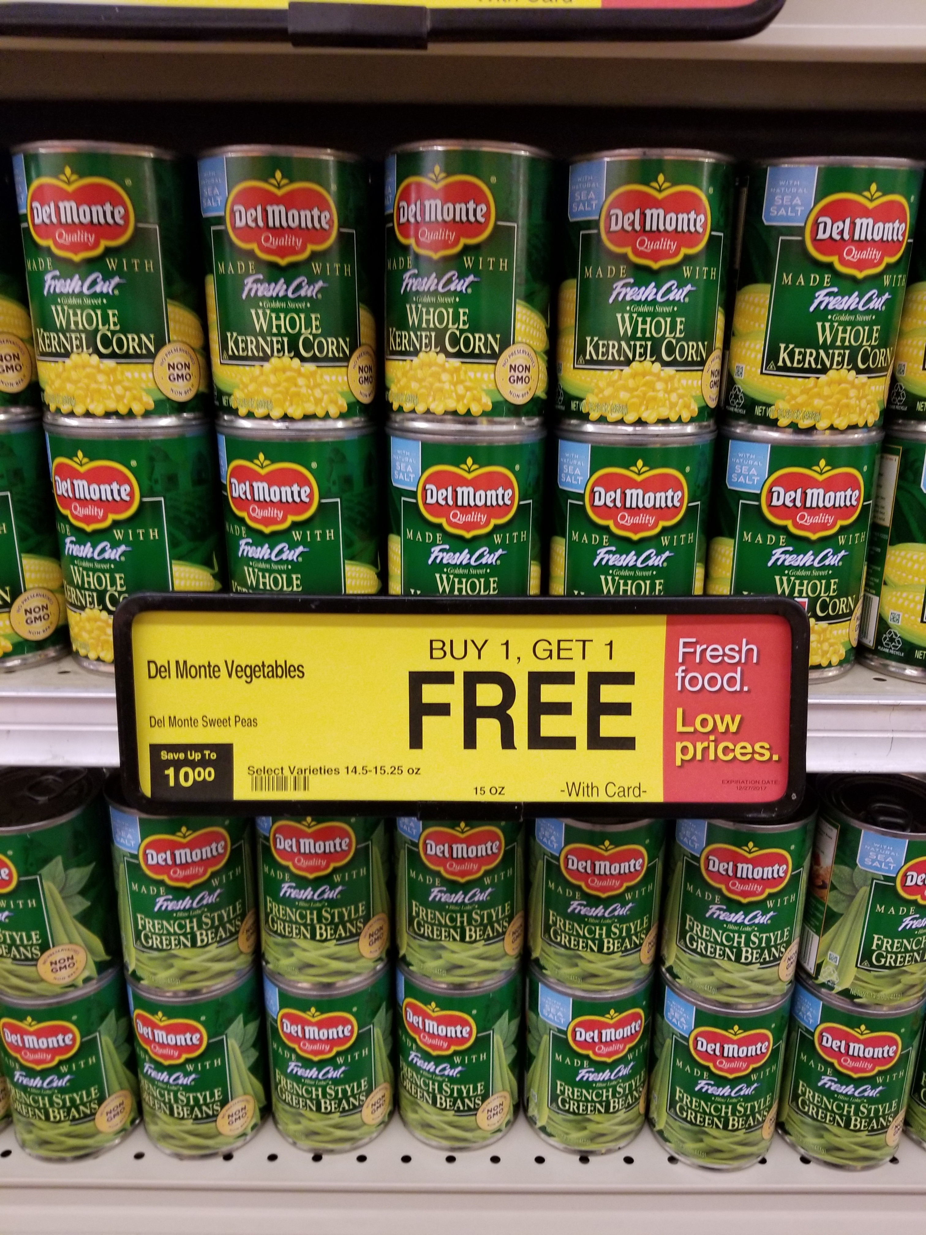 Del Monte Canned Veggies as low as $.38 - Kroger Couponing