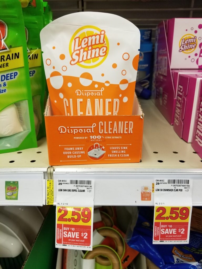 Lemi Shine Disposal Cleaner just 2.09 Kroger Couponing