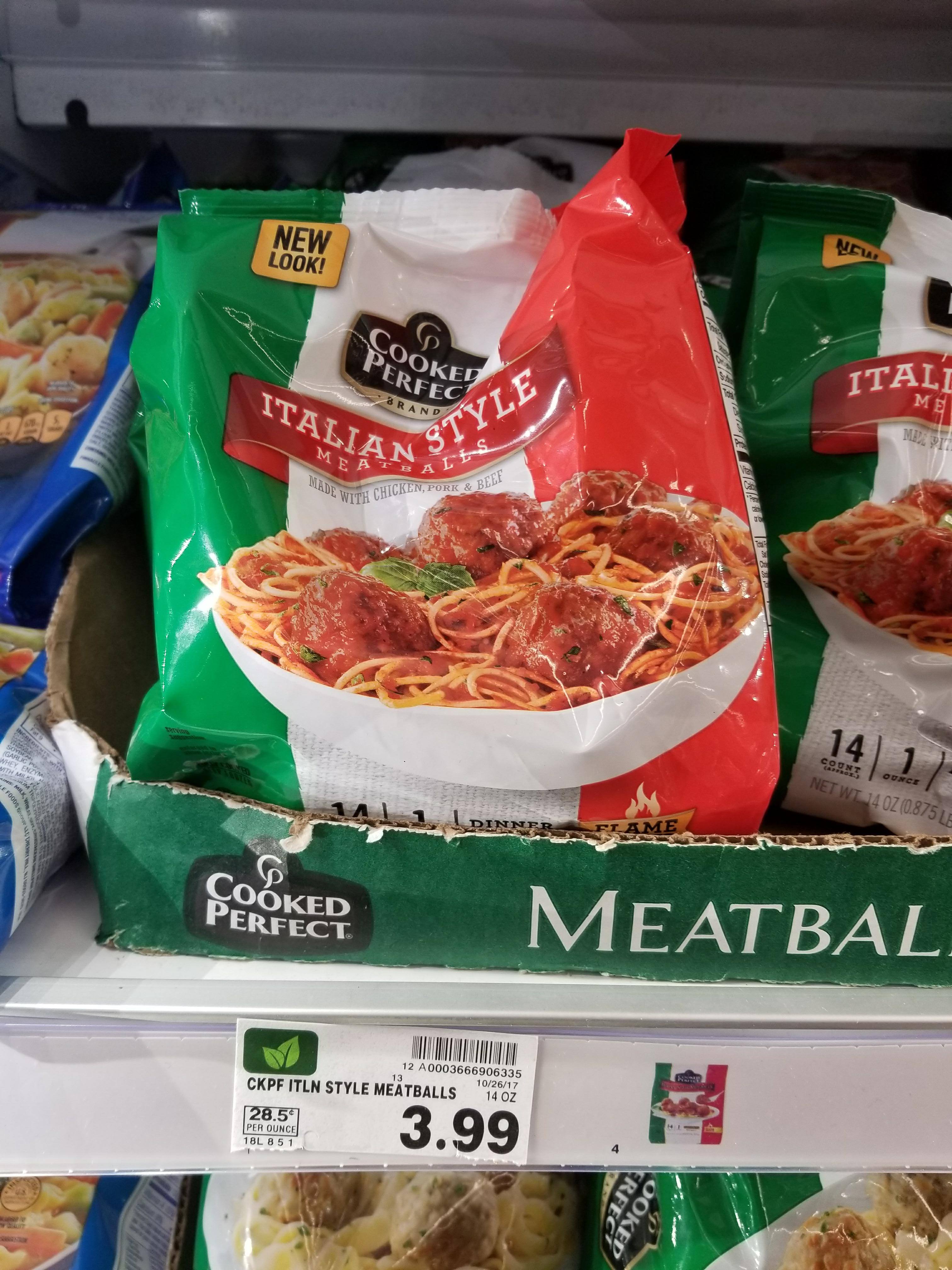 Cooked Perfect Meatball as low as 2.99 Kroger Couponing