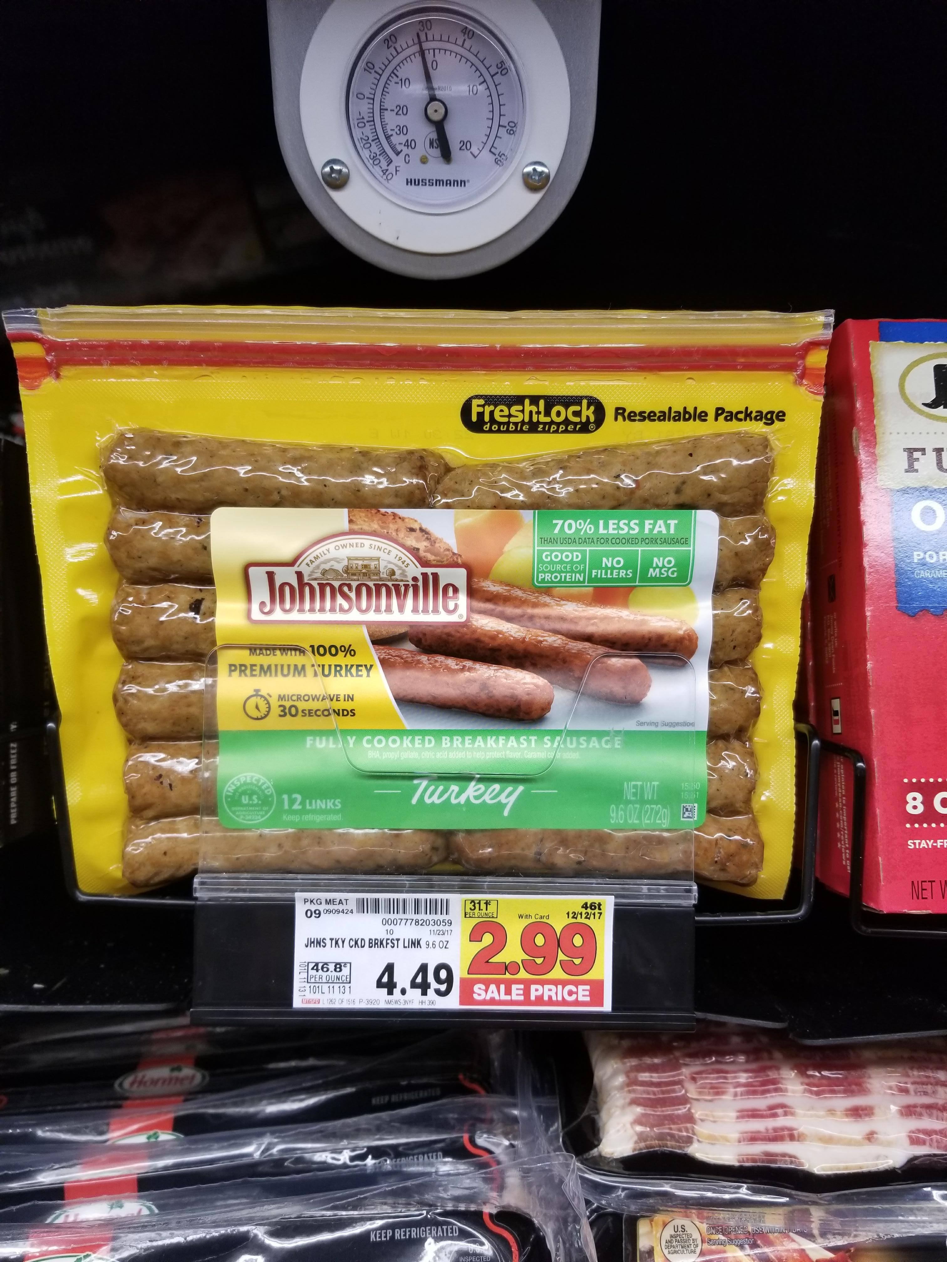 Johnsonville Sausage as low as $.99 - Kroger Couponing
