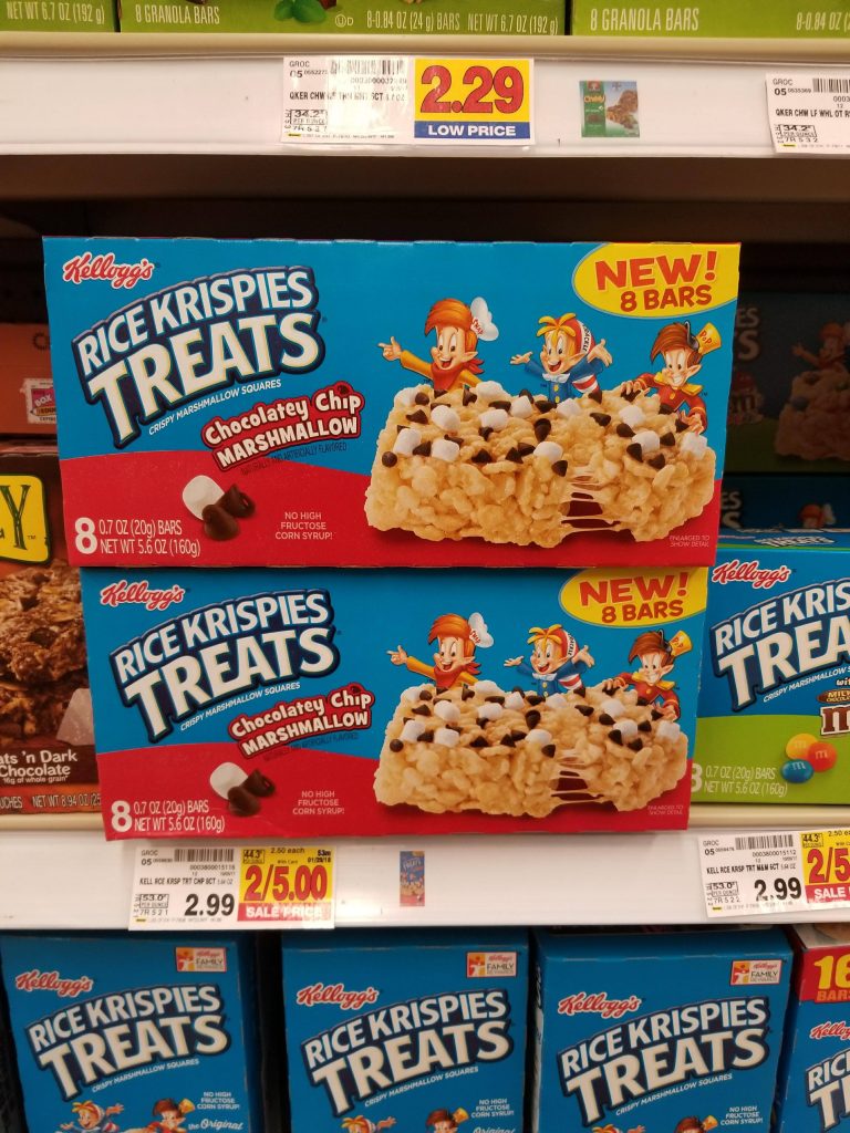 Rice Krispies Treats just $2.00 - Kroger Couponing