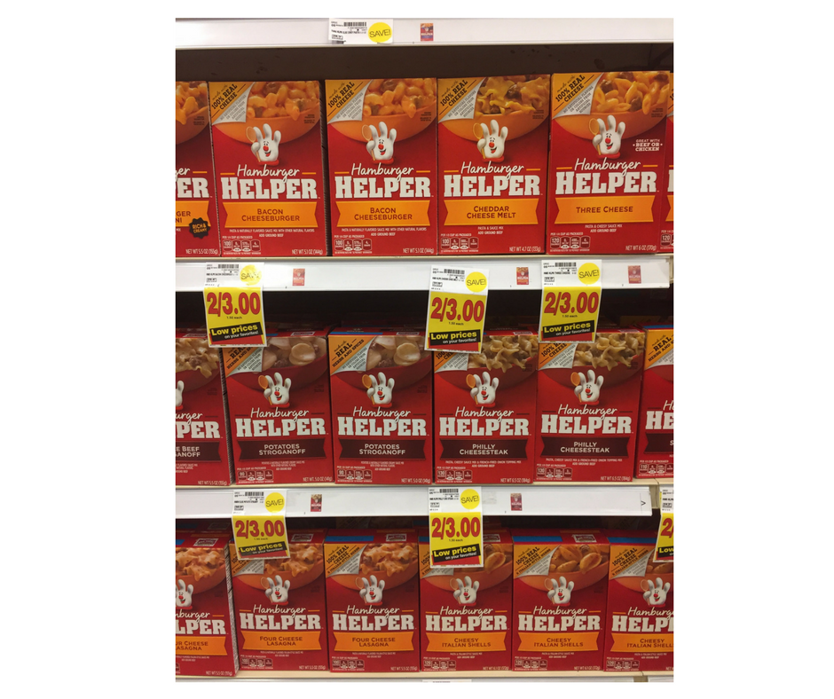 Betty Crocker Helper just $1.25 each - Kroger Couponing