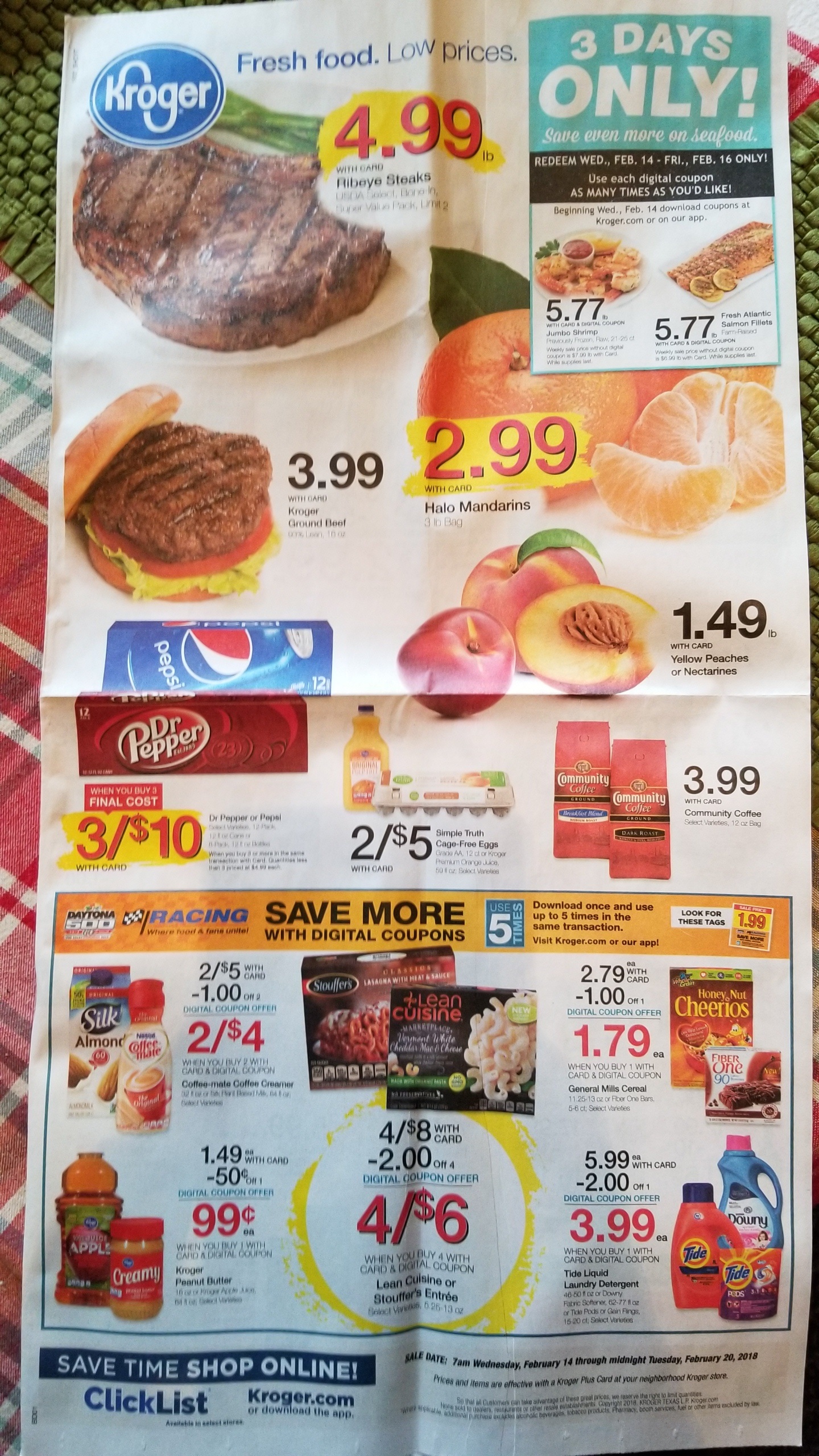 Kroger Ad Scan 2/14/18 2/20/18 Kroger Couponing
