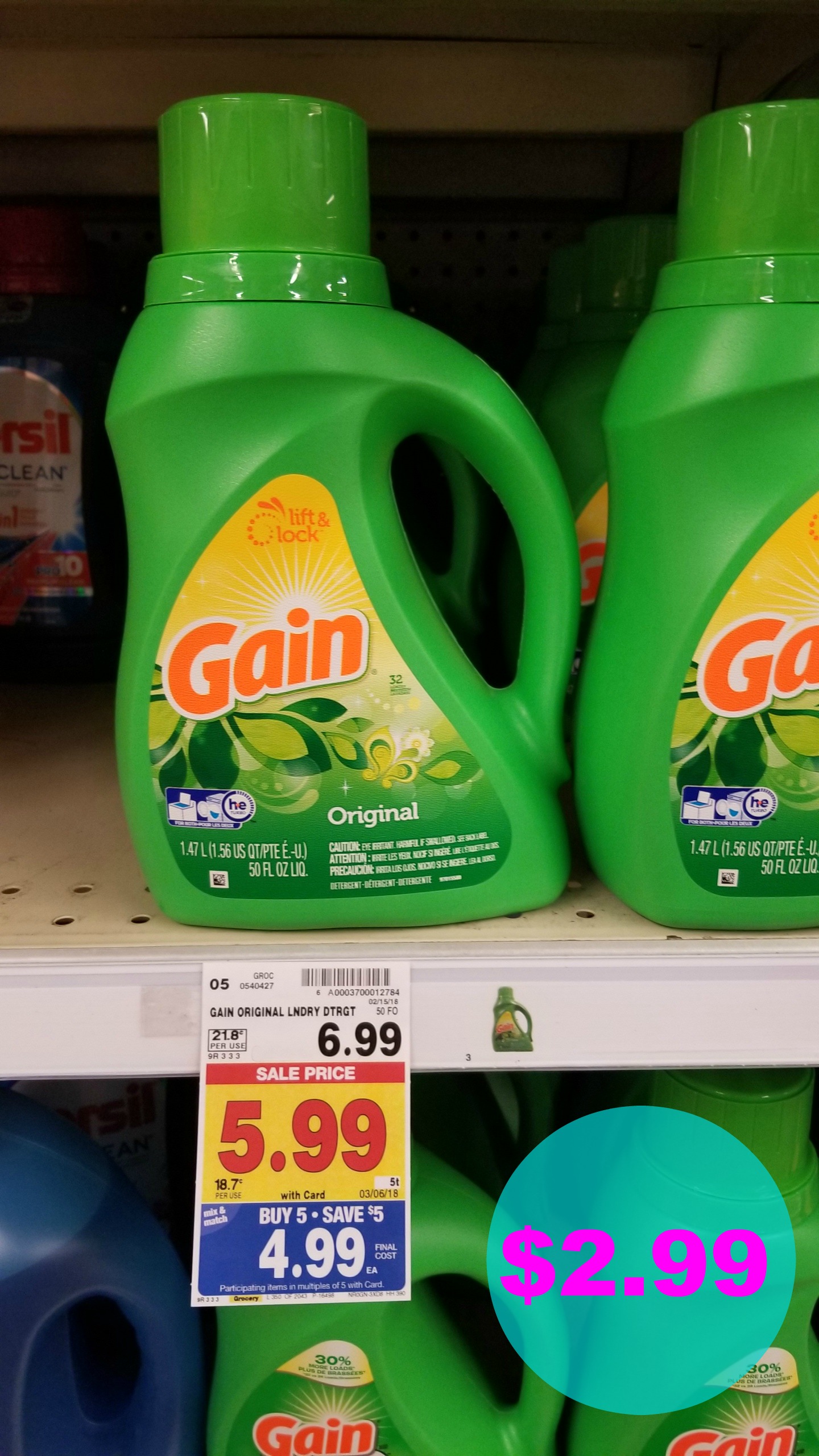 Gain Laundry Detergent $2.99 - Kroger Couponing