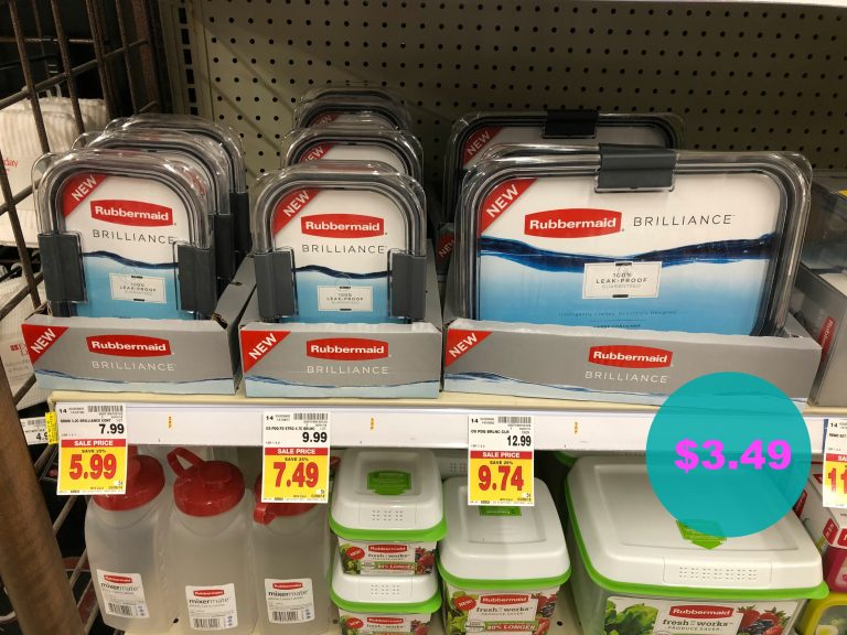 Rubbermaid Brillance just 3.49 Kroger Couponing