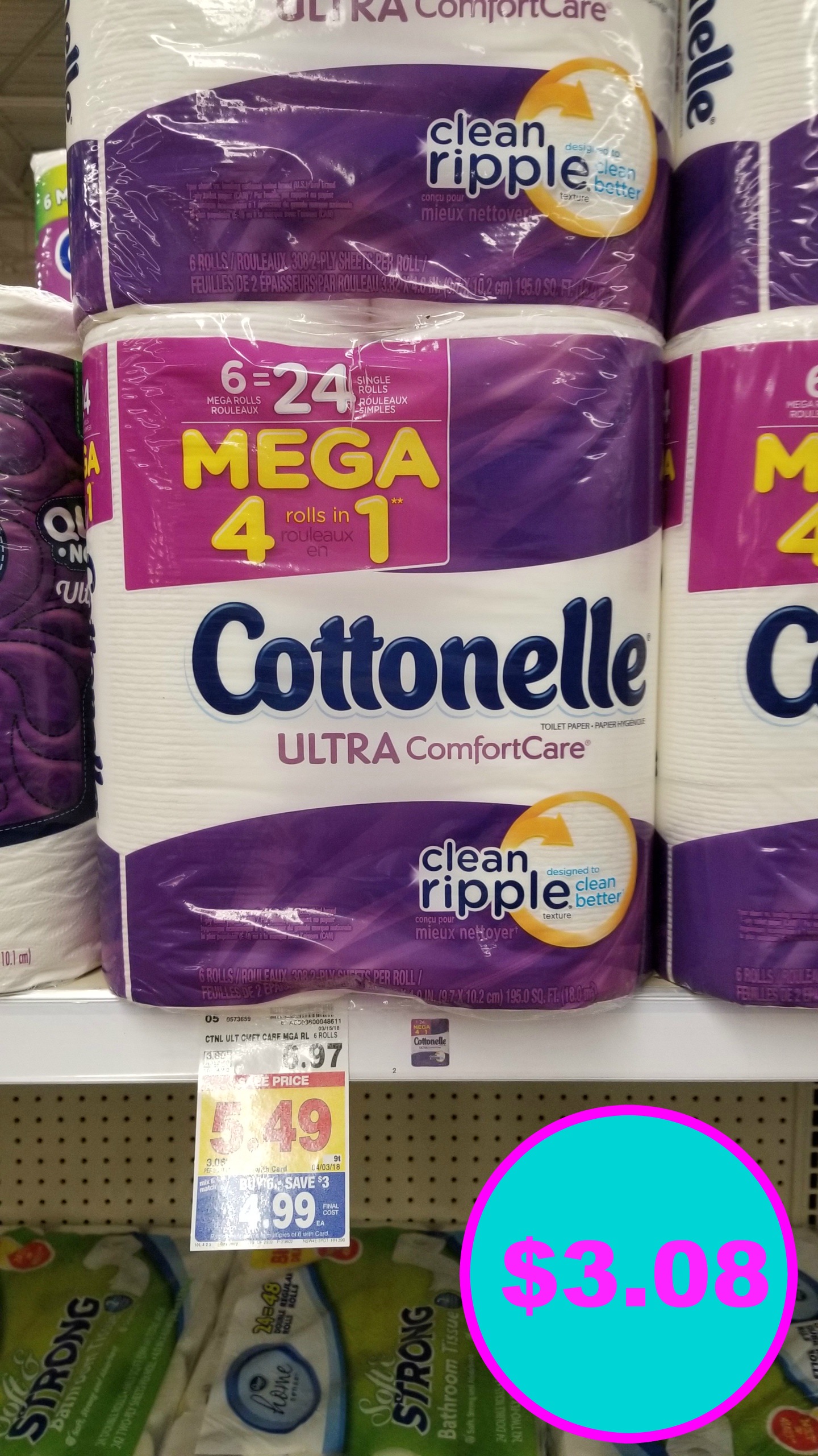 Cottonelle Toilet Paper just 3.08! Kroger Couponing