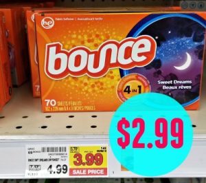 Bounce Dryer Sheets Just $2.99 - Kroger Couponing