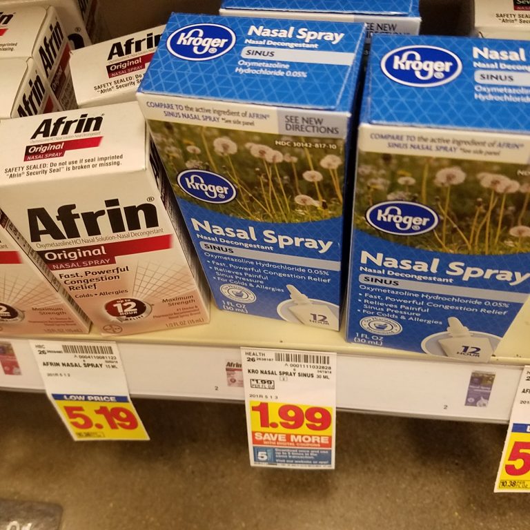 Kroger Nasal Spray just 1.24 Kroger Couponing