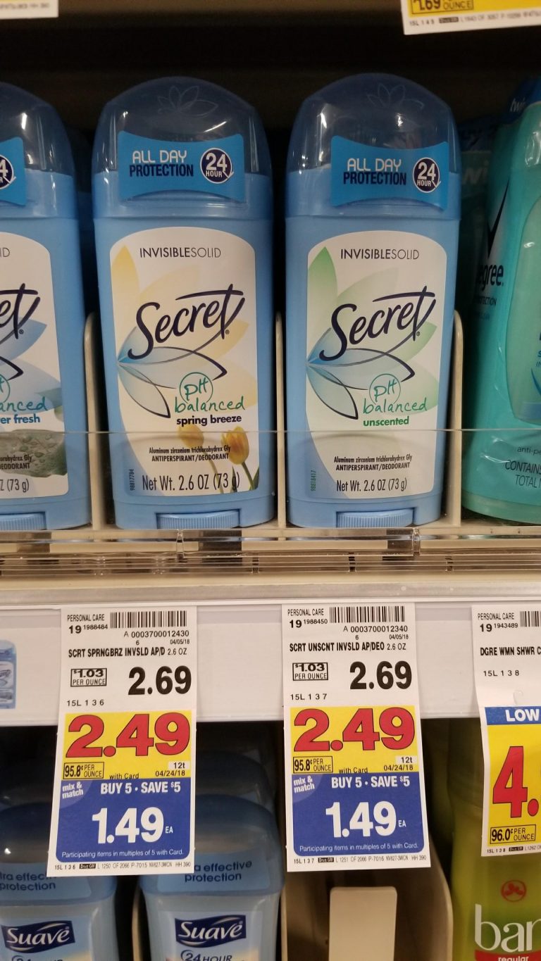 CHEAP Deodorant In the new Kroger Mega Sale! - Kroger Couponing