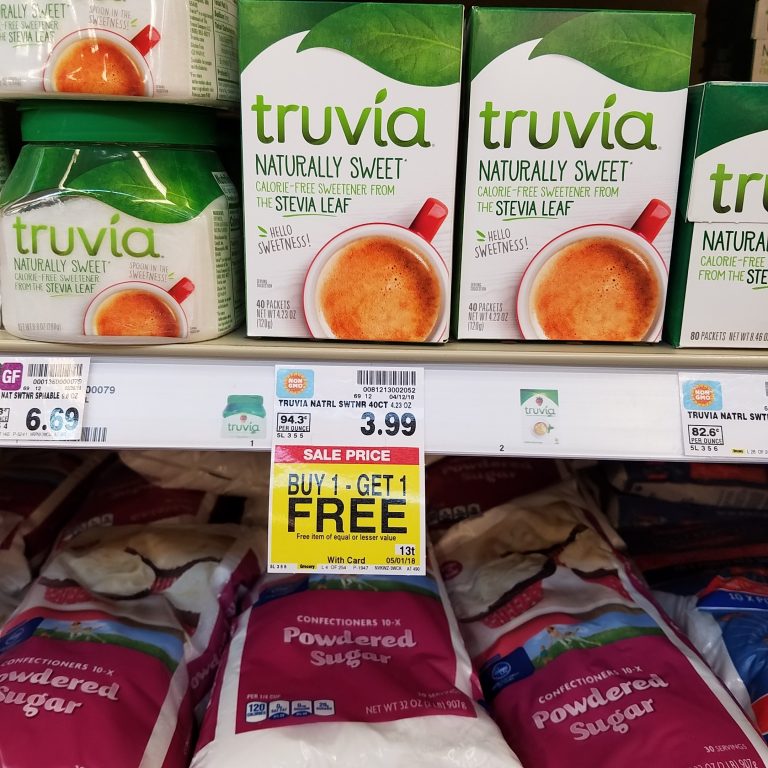 FREE Truvia Sweetner Kroger Couponing