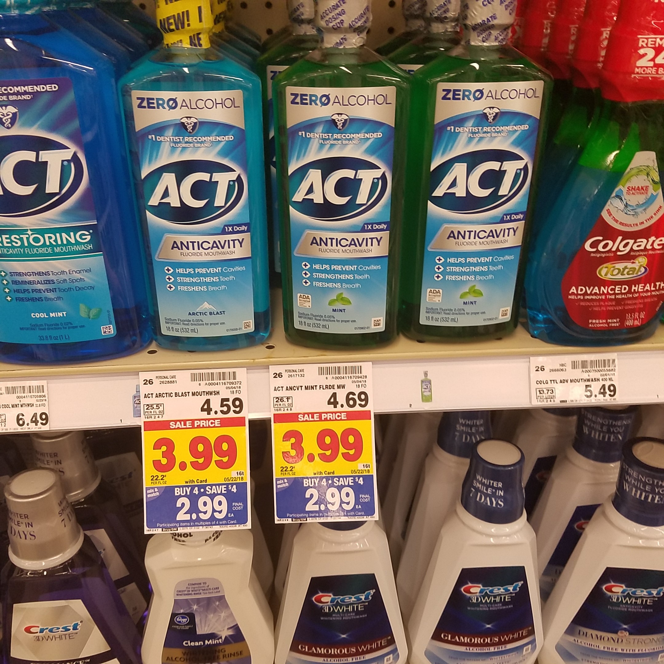 Act Mouthwash just $1.99 - Kroger Couponing