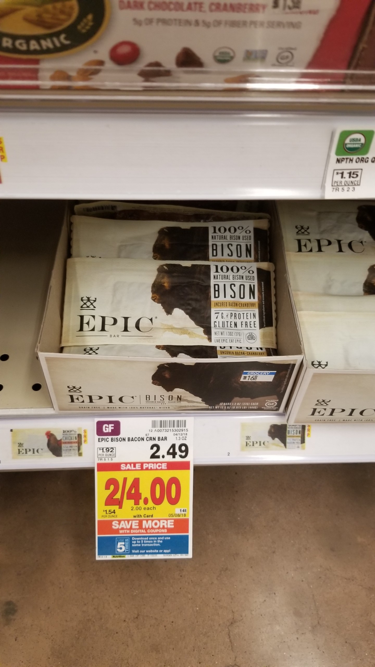 Epic Bar just 1.50 Kroger Couponing