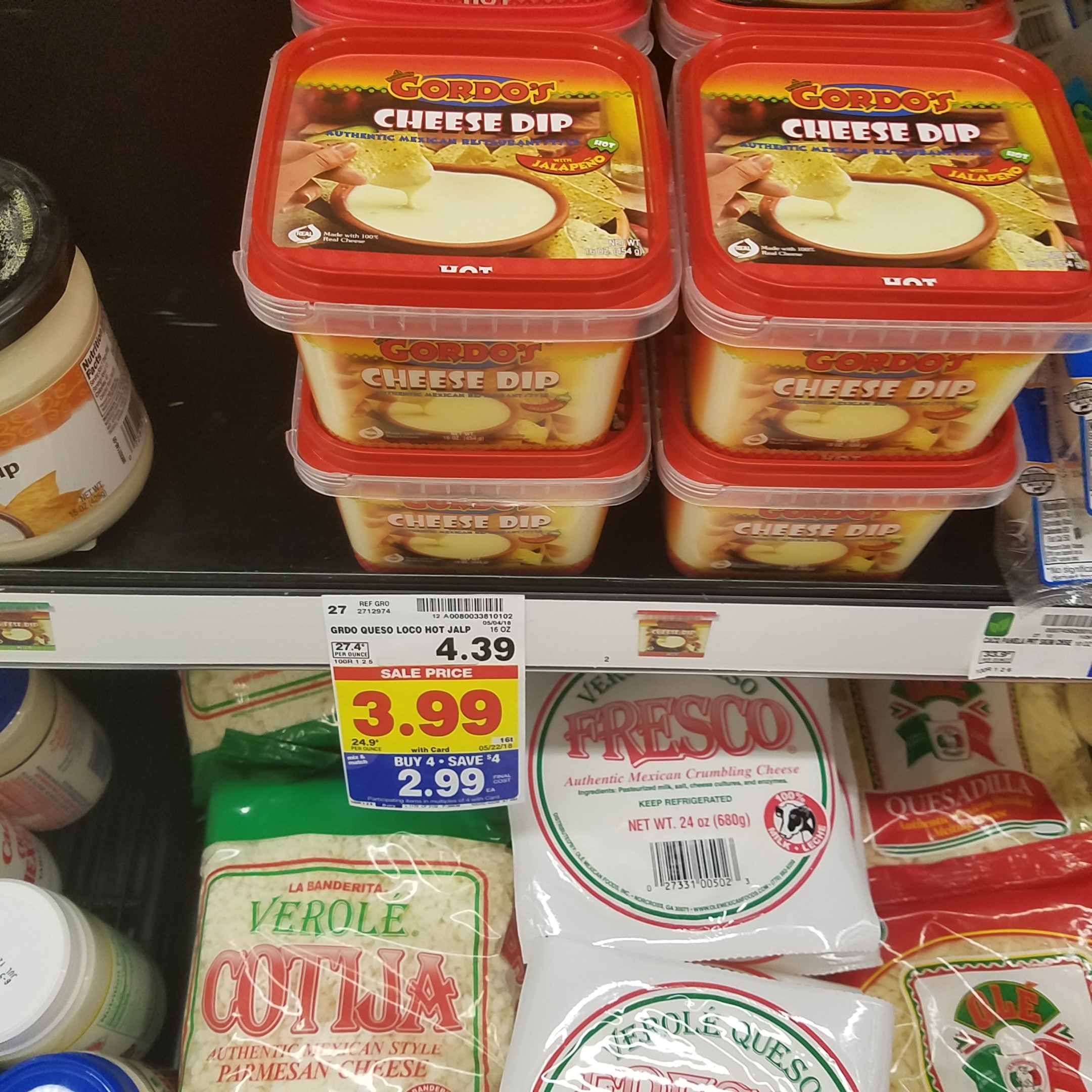 Gordo's Cheese Dip just 1.99 Kroger Couponing