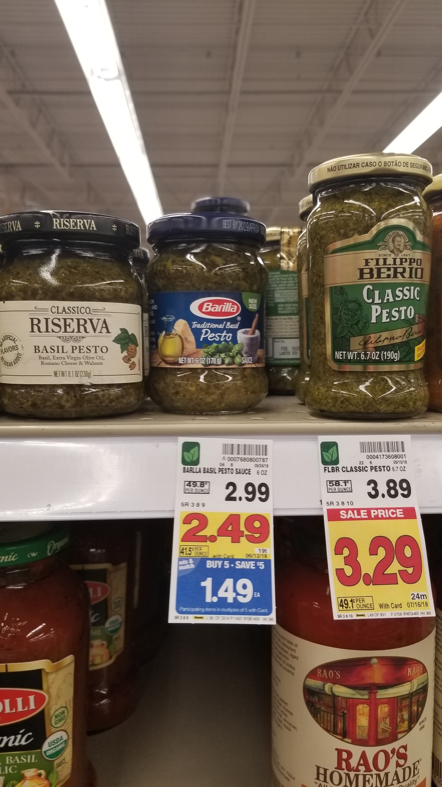 Barilla Pesto just .74 Kroger Couponing