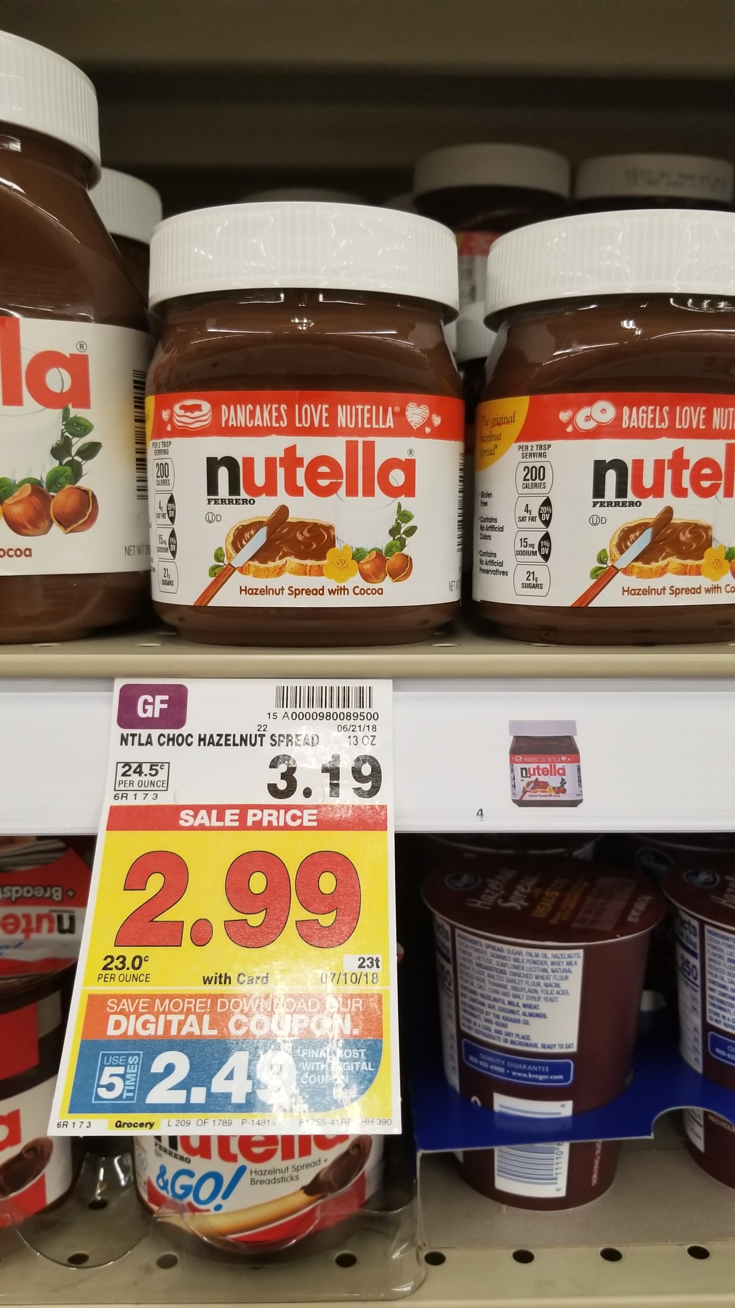 Nutella Hazelnut Spread just 1.49 Kroger Couponing
