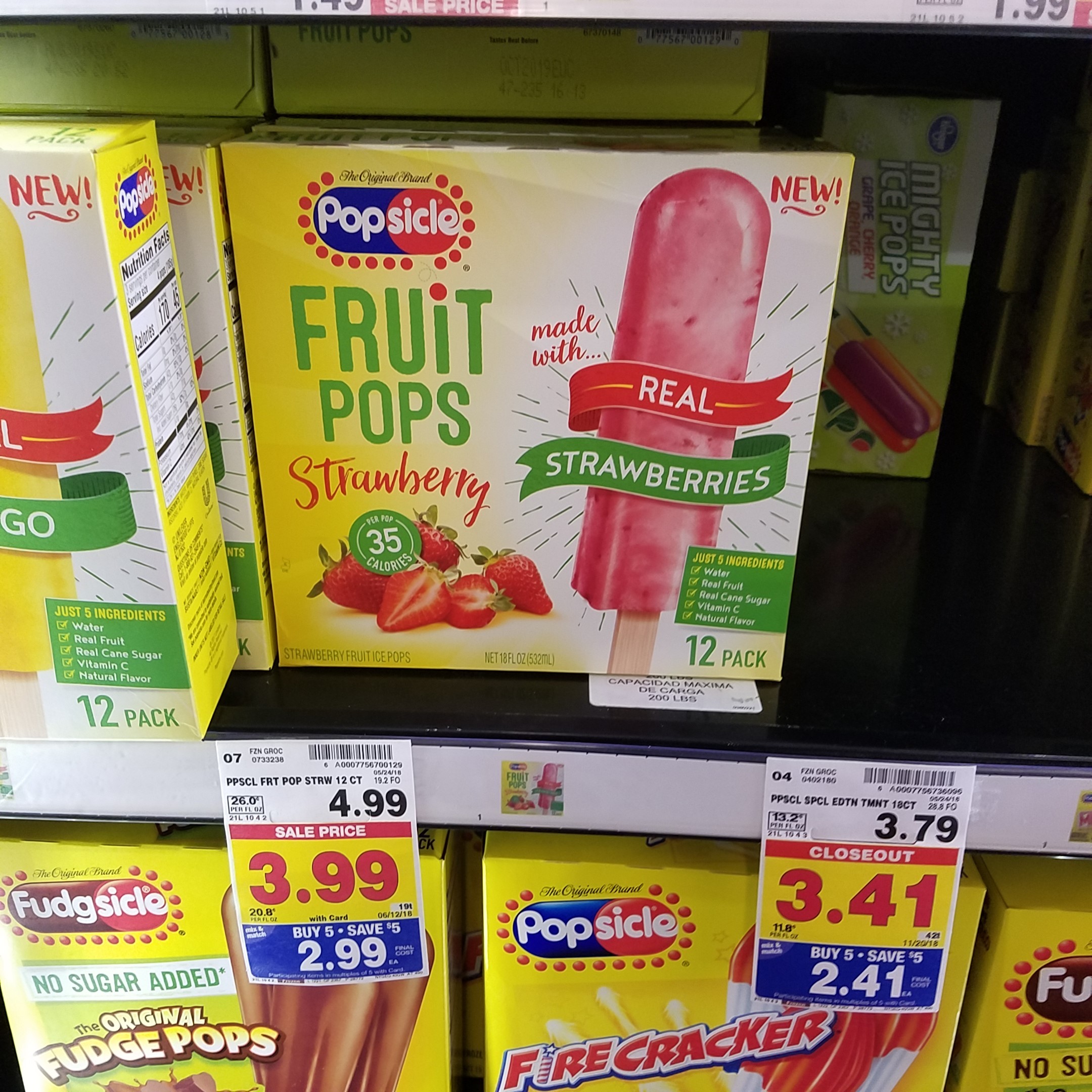 Popsicles Fruit Pops just .99 Kroger Couponing