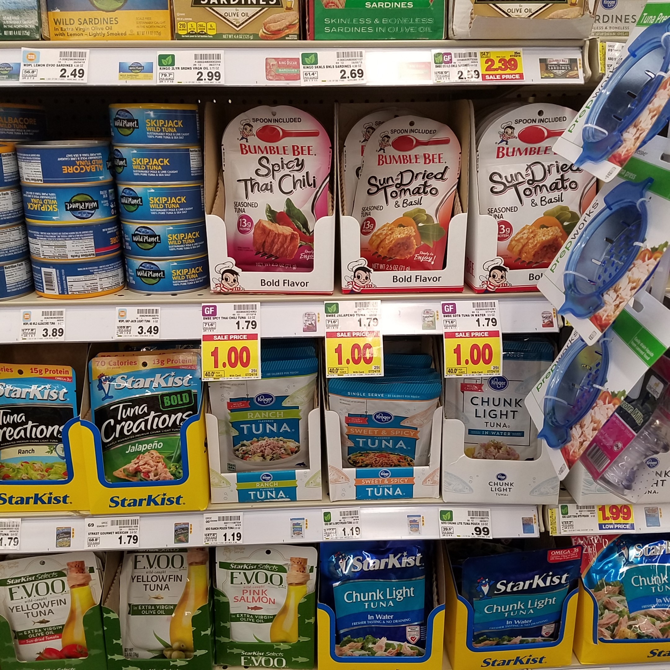 Bumble Bee Seasoned Tuna Pouch just $.63 - Kroger Couponing