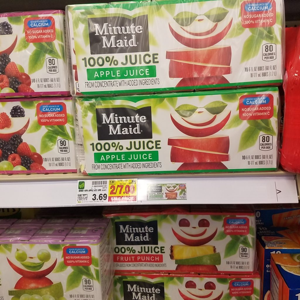 Minute Maid Juice Boxes just $2.75 - Kroger Couponing