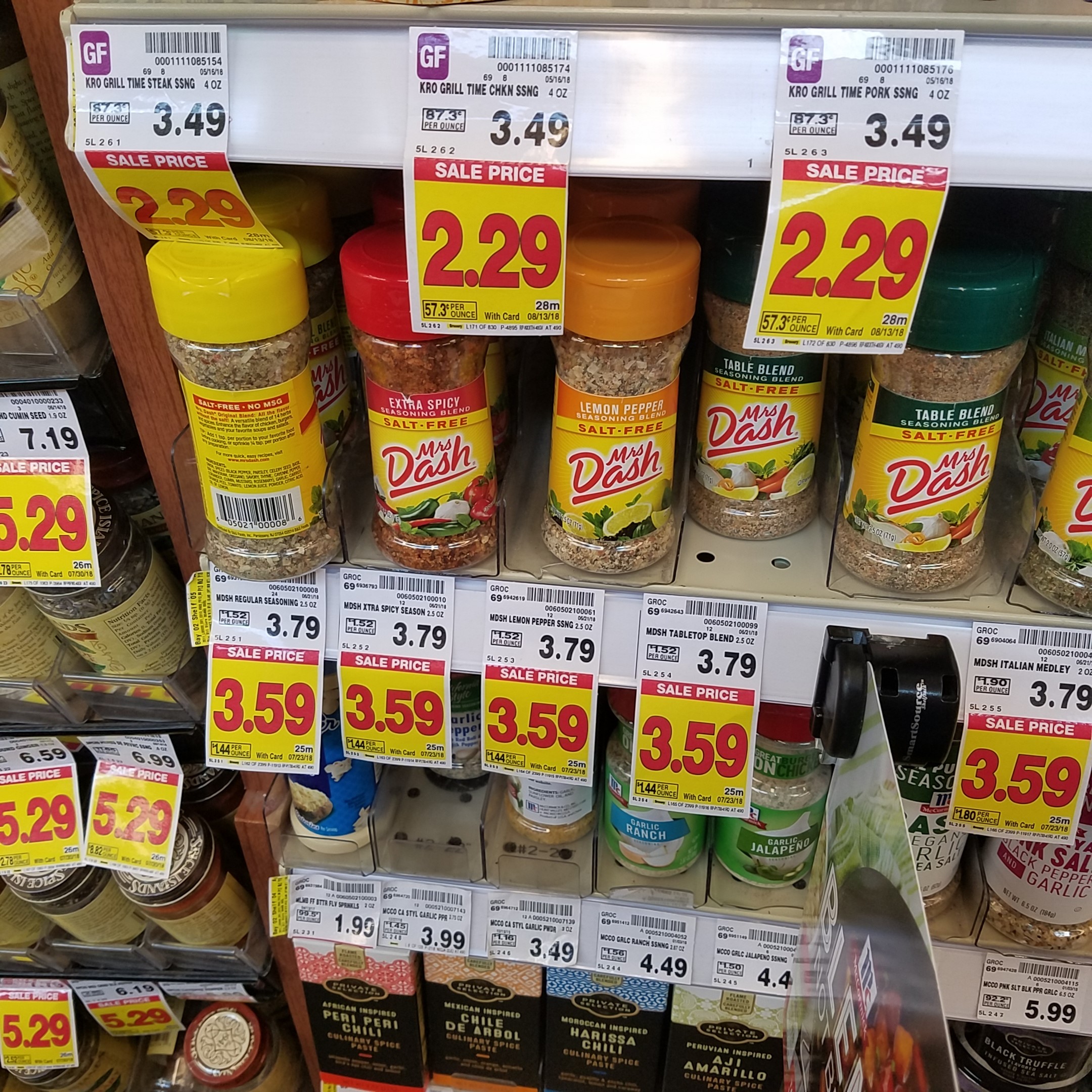 Mrs. Dash Seasoning just 2.34 Kroger Couponing