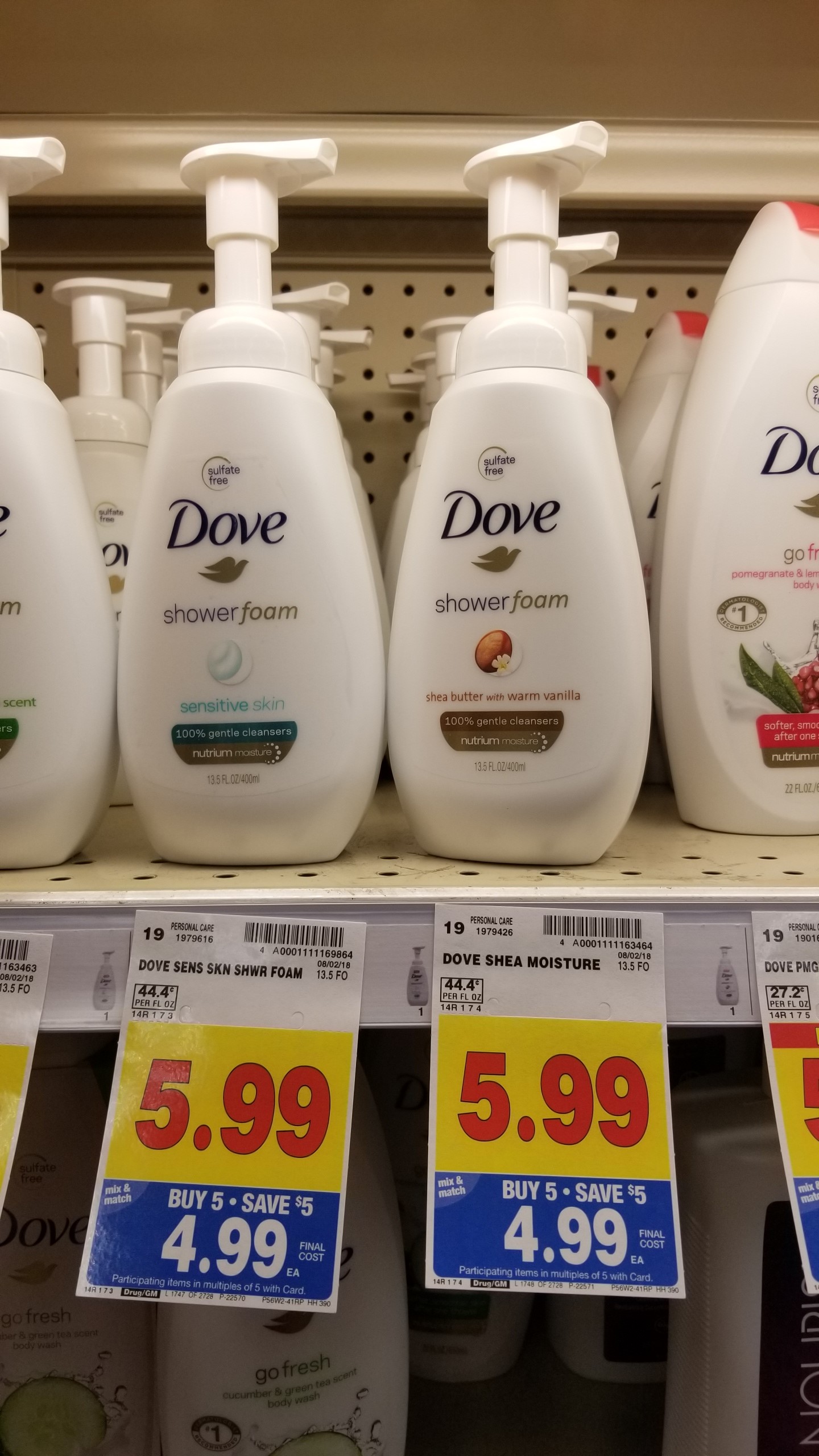 Dove Shower Foam just 2.99 Kroger Couponing