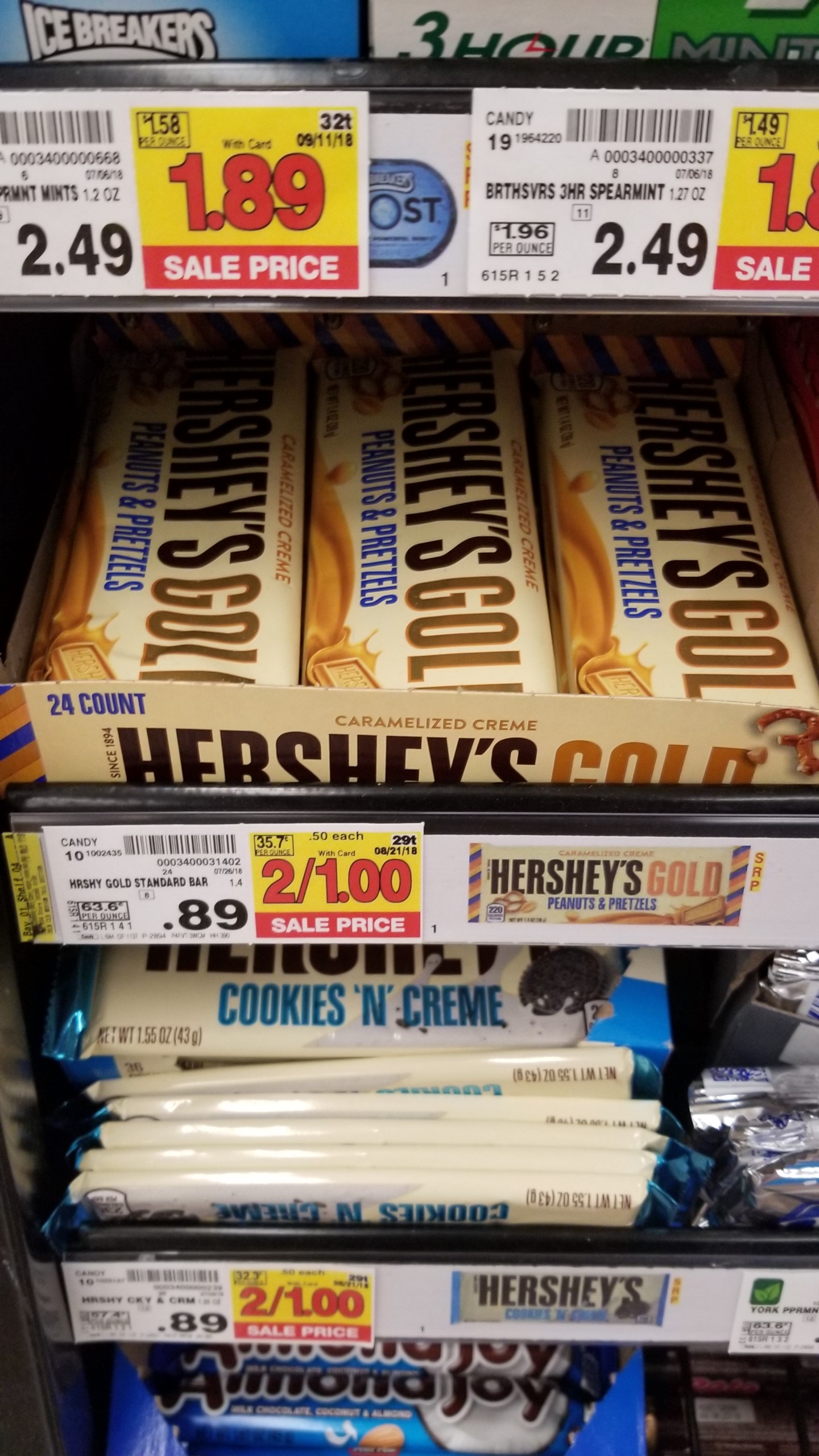 Hershey's Gold Candy Bar just $.25 - Kroger Couponing