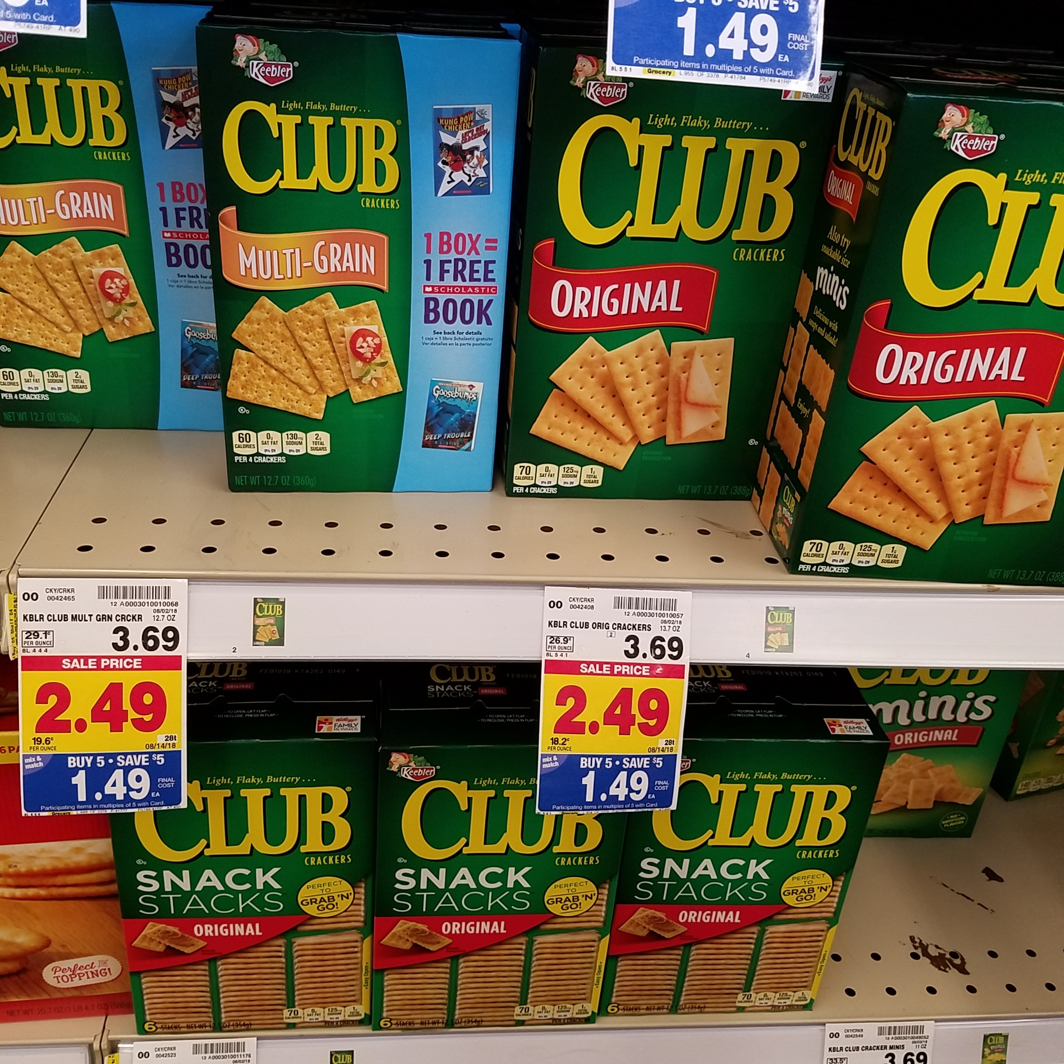 Keebler Club Crackers just .49 Kroger Couponing