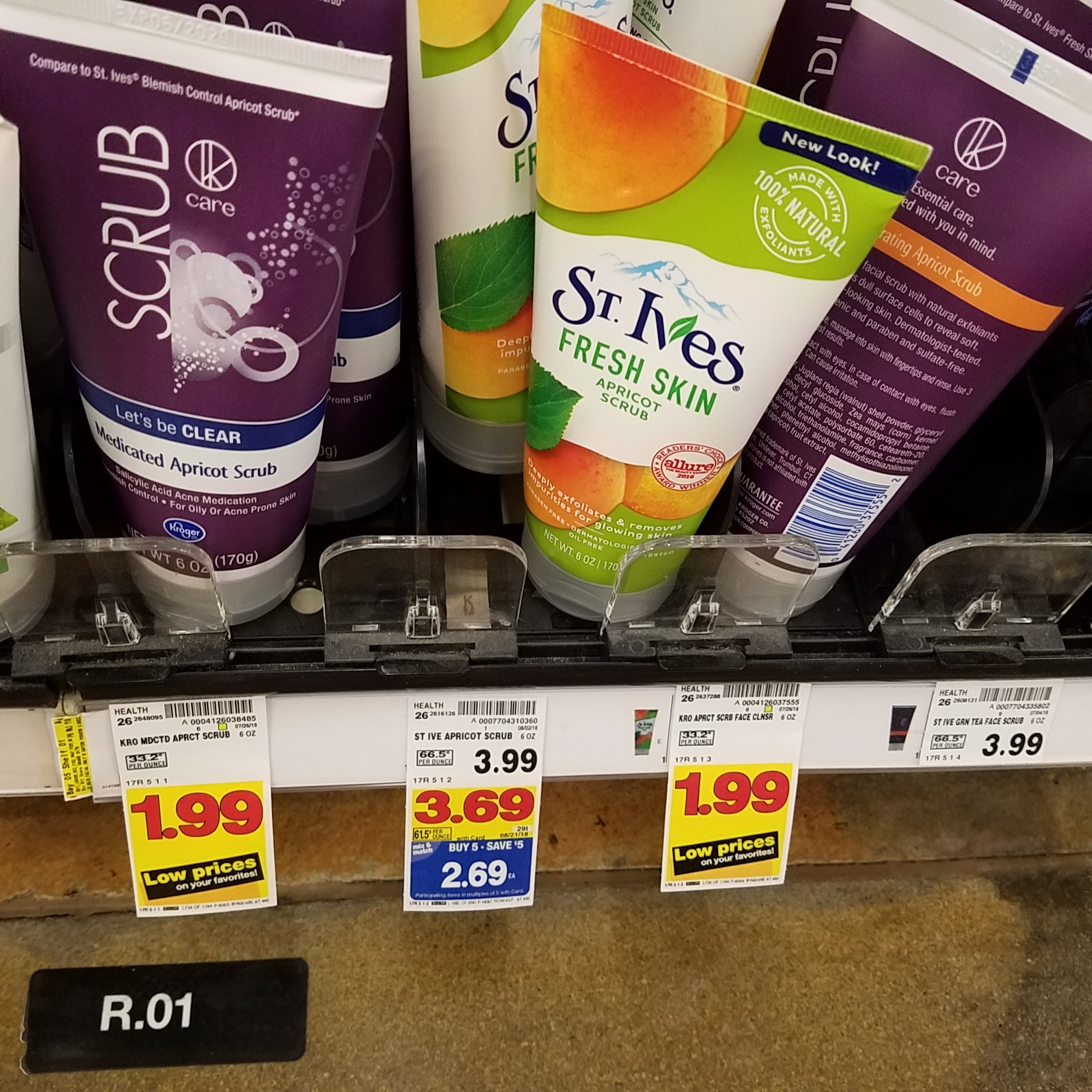 St. Ives Facial Scrub just 1.19 Kroger Couponing