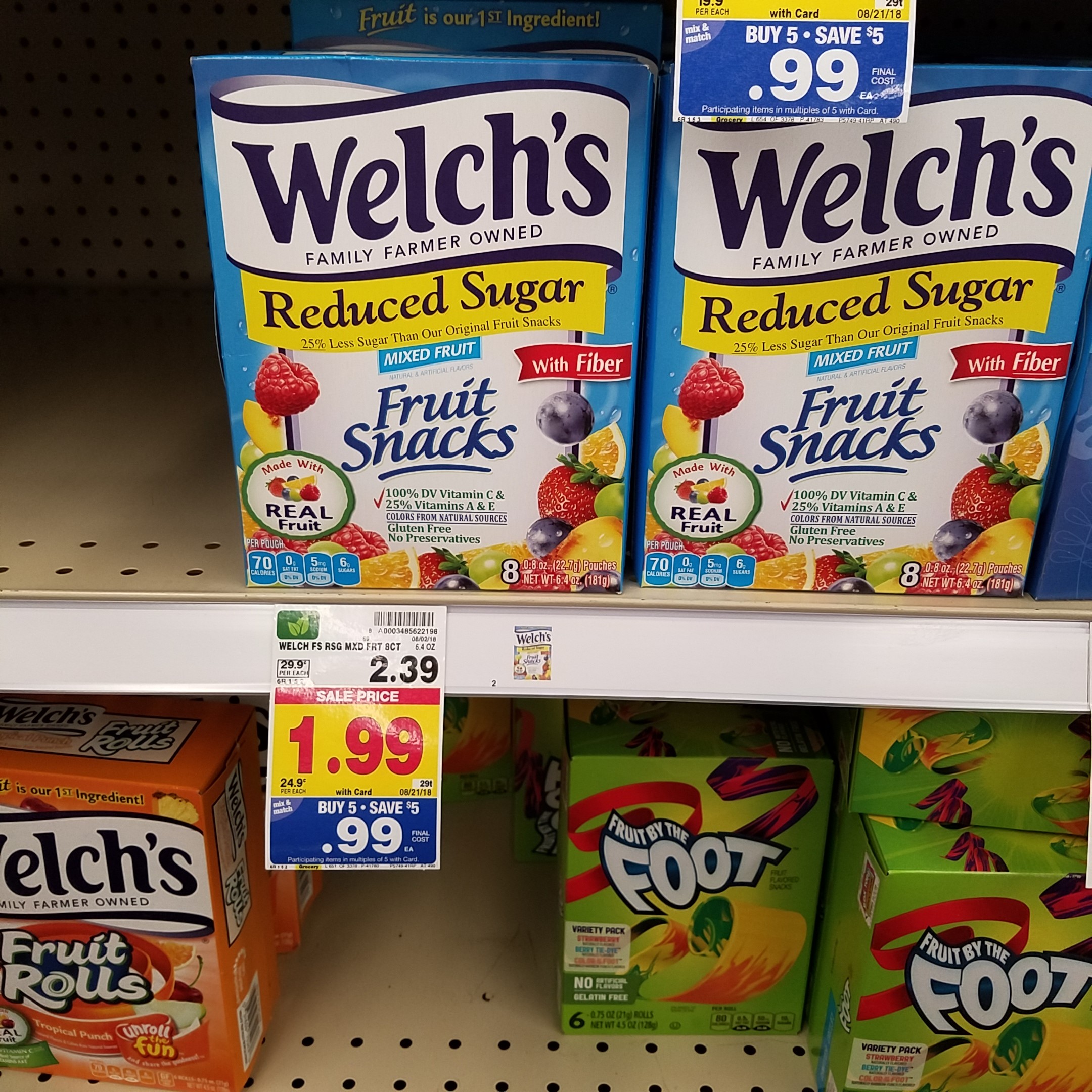 Welch's Fruit Snacks just .49 Kroger Couponing